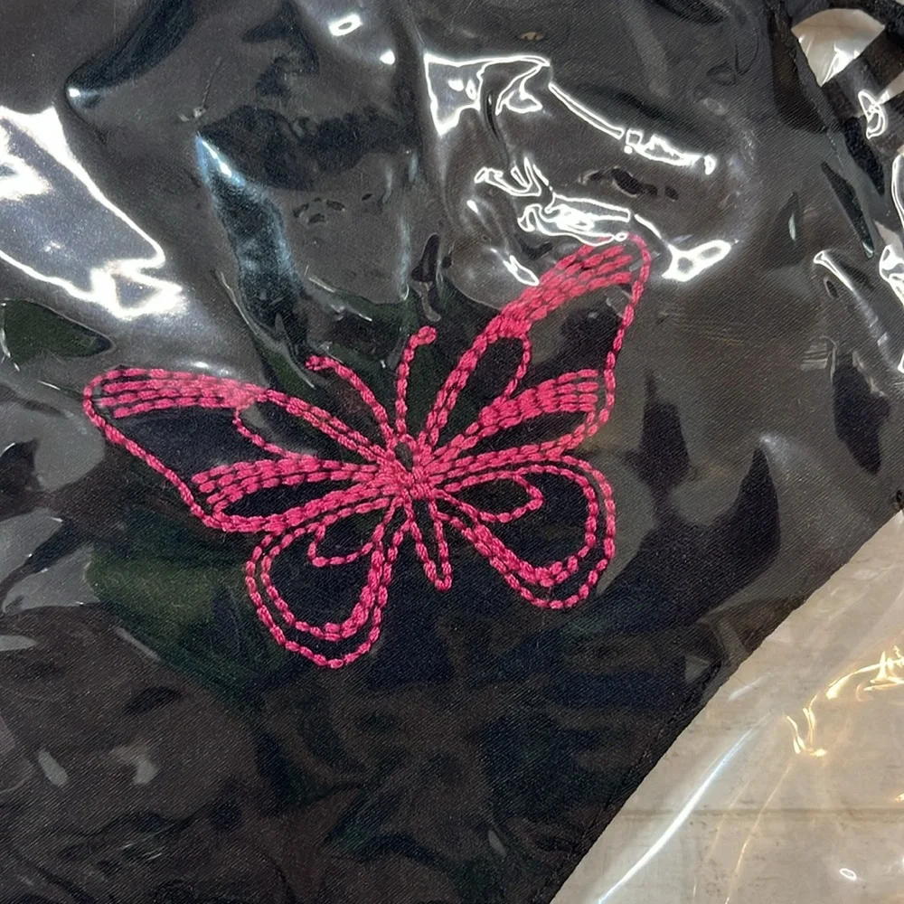 Johnny Was Butterfly Embroidered Face Mask
